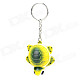 WG-2 Cute Soft Silicone Turtle Pendant Keychain - Yellow + Black + White