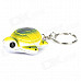 WG-2 Cute Soft Silicone Turtle Pendant Keychain - Yellow + Black + White