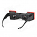 Adjustable Removable 3D Glasses - Black + Red