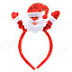 Santa Claus Style Plastic Cloth Hair Band - Red + White