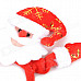 Santa Claus Style Plastic Cloth Hair Band - Red + White