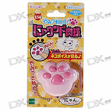 Stress Relieving Electronic Cat Paw Keychain with Mew Effects