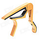 Aluminum Alloy Clip-On Quick Release Capo for Acoustic Guitar - Golden + black