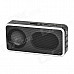 MD09 Portable MP3 Speaker w/ FM Radio / TF - Black + White