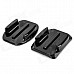 Square + Oval Mount + Screw + 3M Adhesive Tape Set for Sony AS15 / AS30 / Rollei / SJ4000 - Black