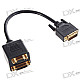 Gold Plated DVI 24+5 Male to DVI 24+5 + HD15 Female Splitter (21CM-Cable)