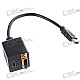 Gold Plated HDMI 19-Pin Male to HDMI + DVI 24+1 Female Splitter (18CM-Cable)