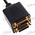 Gold Plated HDMI 19-Pin Male to 2 * DVI 24+1 Female Splitter (21CM-Cable)