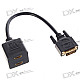 Gold Plated DVI 24+1 Male to 2 * HDMI 19-Pin Female Splitter (21CM-Cable)