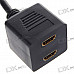 Gold Plated DVI 24+1 Male to 2 * HDMI 19-Pin Female Splitter (21CM-Cable)