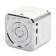 MUSIC ANGEL JH-MD07U Mini Portable Media Player Speaker w/ TF / FM - Silver