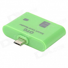 OTG Smart Card Reader for Samsung i9300 / i9500 / i9200 / N9000 - Green