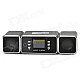 MUSIC ANGEL JH-MAUK9 Portable 1.6" LCD Media Player Speaker w/ TF / FM - Black + Silver