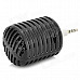 Microphone Style Rechargeable 3.5mm Plug Speaker for Iphone / Ipad - Black