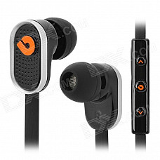 BIDENUO G780 Universal In-ear Earphone for Smart Phones - Black + Silver + Orange