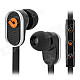 BIDENUO G780 Universal In-ear Earphone for Smart Phones - Black + Silver + Orange