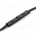 BIDENUO G780 Universal In-ear Earphone for Smart Phones - Black + Silver + Orange