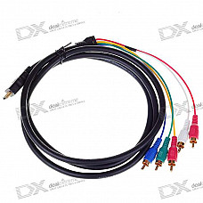 HDMI to Component RCA Video + Audio Cable (1.5M-Length)