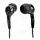 HSL-710 Universal 3.5mm Plug In-Ear Earphone - Black