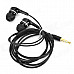 HSL-300 3.5mm Plug Hi-Fi In-Ear MP3 Earphone - Black + Silver