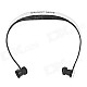 Rechargeable Sports MP3 Player Headset w/ TF - White + Grey