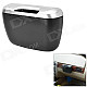 Car Ashtray Hanging Trash Can - Black + Silver