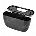 Car Ashtray Hanging Trash Can - Black + Silver