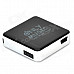 Mini Square Shape MP3 Player w/ TF - Black + Silver