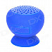 KTS-06B Suction Cup Mount Mini Bluetooth v2.1 Speaker - Deep Blue