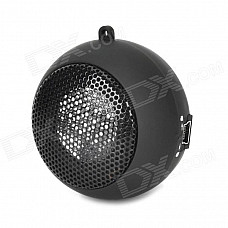 Hamburger Style Mini Speaker for Laptop + Cell Phone + MP3 - Black