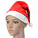 Festivous Lint Santa's Hat for Christmas Party - Red + White