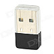 USB-2.0 Mini 150Mbps WiFi Wireless LAN Adapter - Silver + Black