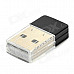 USB-2.0 Mini 150Mbps WiFi Wireless LAN Adapter - Silver + Black