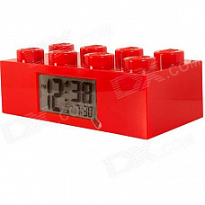 LEGO Brick Alarm Clock - Red