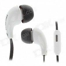 Stylish In-Ear Earphones w/ Microphone for Iphone / BlackBerry / Samsung (3.5mm Plug / 115cm-Cable)