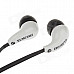 Stylish In-Ear Earphones w/ Microphone for Iphone / BlackBerry / Samsung (3.5mm Plug / 115cm-Cable)