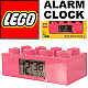 LEGO 9002175 Brick Alarm Clock - Pink (2 x AAA)