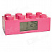 LEGO 9002175 Brick Alarm Clock - Pink (2 x AAA)