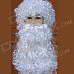 LOOF Christmas Santa Claus Full Curly Wig Mustache Set - White