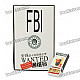 FBI 10 Most Wanted Series Match Sticks (10-Box Pack)