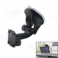 90 Degree Rotation Car Suction Cup Holder Mount for Iphone / GPS / MP4 + More - Black