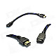 Dgoo D53 1080P HDMI V1.4 Male to Female Cable for Google TV / Apple TV / HDTV - Black (30cm)