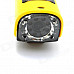 S20 720P Mini Sports DV 5.0MP CMOS Water Resistant Camera Camcorder - Yellow