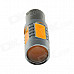 1156 / BA15S / P21W 7.5W 500lm 635nm 5-LED Orange Car Steering Light / Tail Lamp - (12~24V)