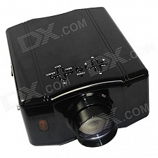 RuiQ 50W LED Multimedia 3D Projector w/ VGA / HDMI / AV / USB - Black