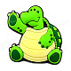 4 x 4.3cm Creative Little Cartoon Turtle Style Fridge Magnet - Green + Light Yellow