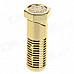 Creative Screw Style Zinc Alloy Windproof Butane Gas Lighter - Golden