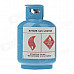 Creative Gas Cylinder Style Windproof Butane Gas Lighter - Blue