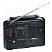 Tecsun BCL-3000 3.3" Full Band Stereo Radio Receiver w/ High Sensitivity Desktop Time Switch - Black