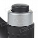 MENGHU 4676 High Quality Windproof Lighter w/ Cover & Base - Black + Silver